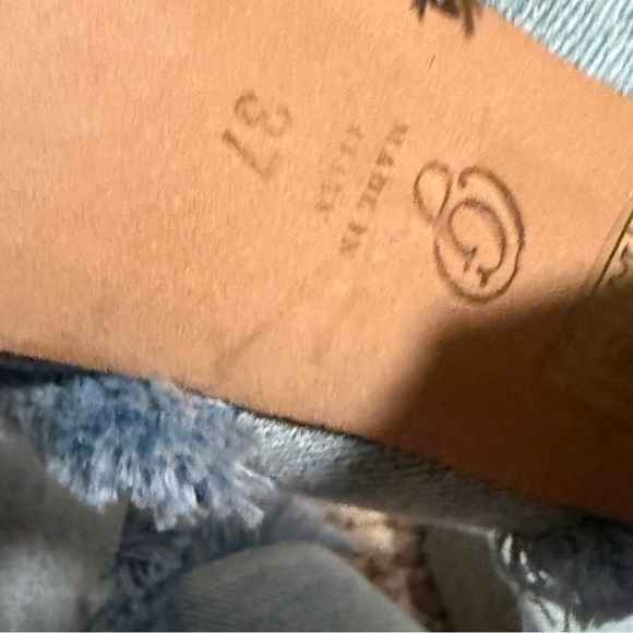 M. Gemi Denim Spezia Fray Mules Heel- Size 37 (7) - Picture 6 of 11